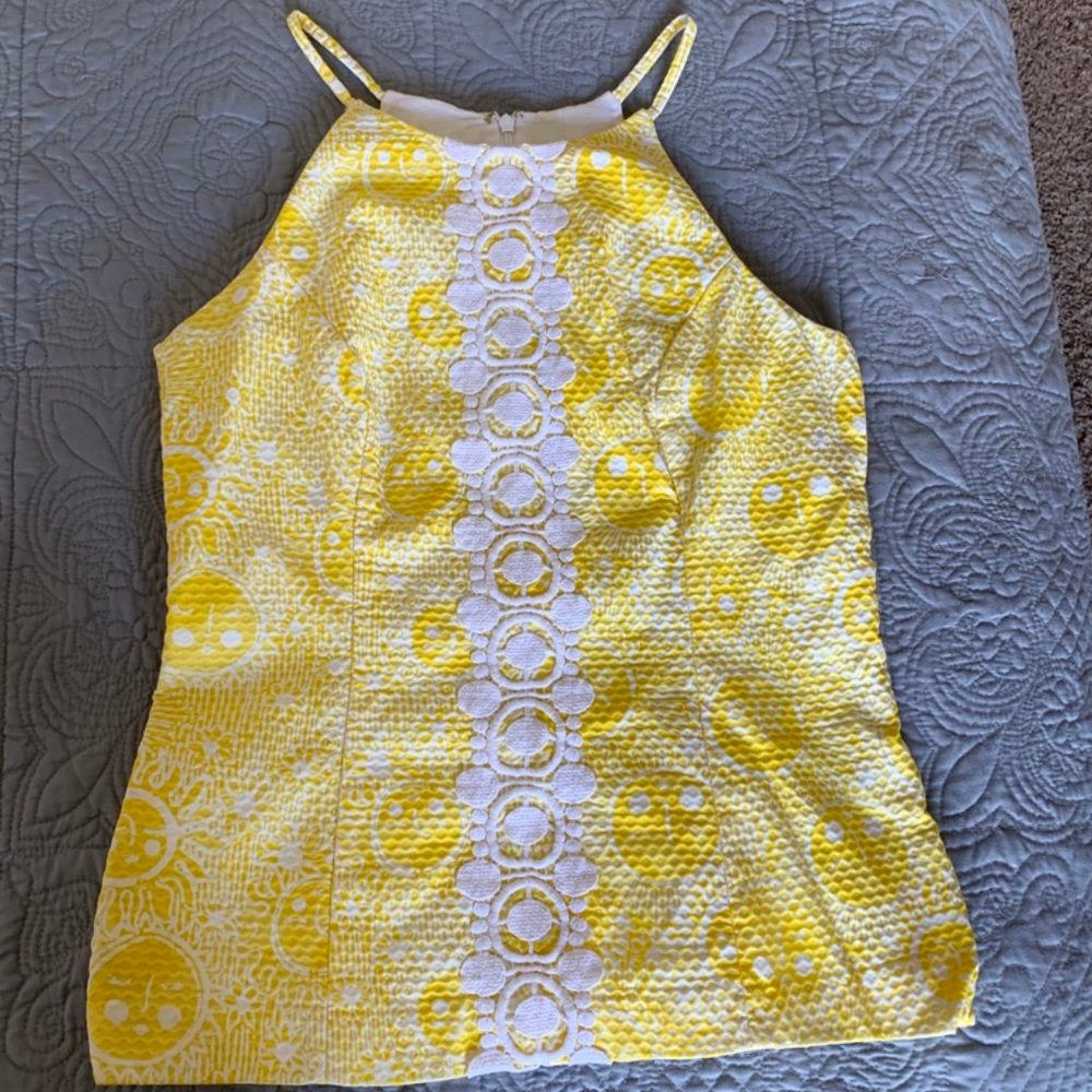NWOT Sz 10 Lilly Pulitzer Yellow Annabelle Tank